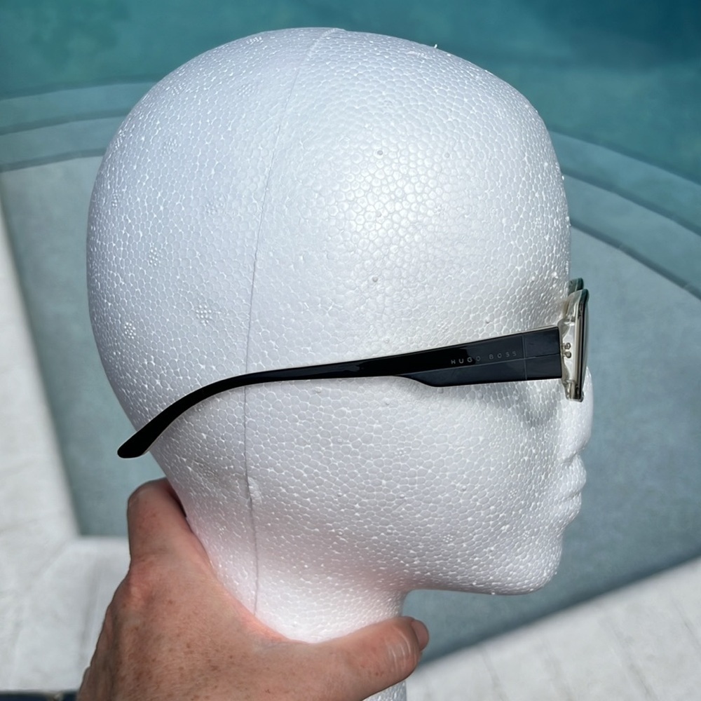 HUGO BOSS Designer Luxury Black & White Women’s Full Rim Eyeglasses - Picture 11 of 11